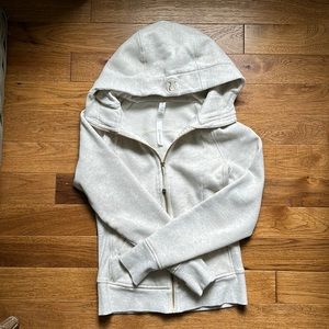 Lululemon Scuba Oatmeal with Gold Zipper
